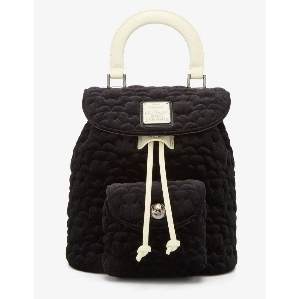 NEW Loungefly Disney Nightmare Before Christmas Quilted‎ Embossed Backpack